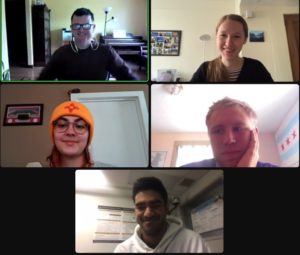 Screen clipping of a Crow's Purdue Lab on Zoom